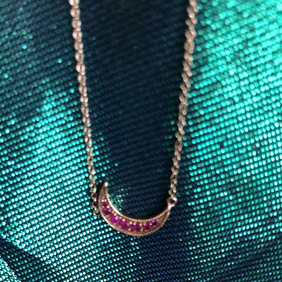 Andrea Forman Ruby Crescent necklace - Picture 5 of 8